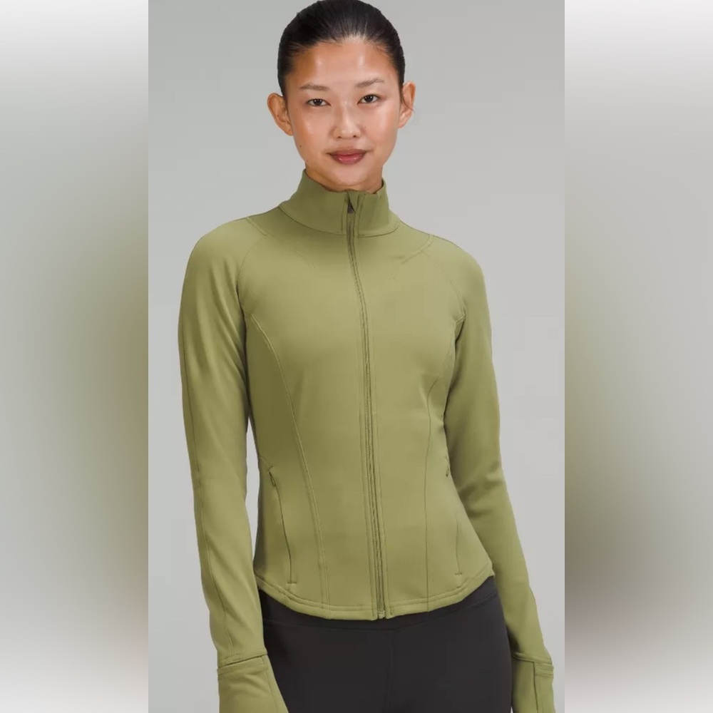 Lululemon InStill Jacket SmoothCover - Bronze Green - Size 6